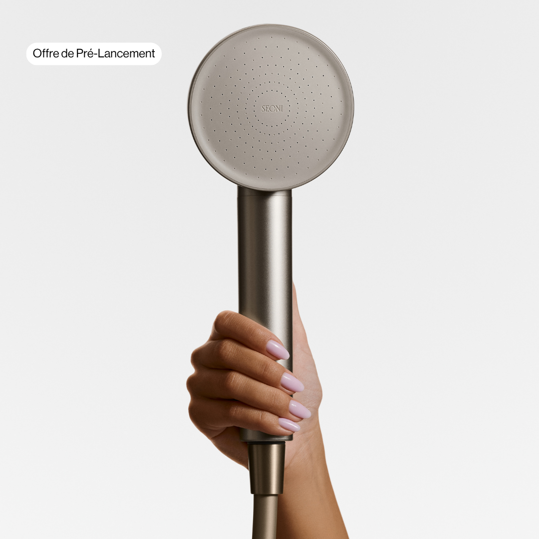 Pommeau de Douche Filtrant 2.0 (avec Brosse Massante offerte) | Pré-vente